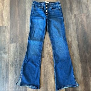 Abercrombie Kids Blue Jeans  High-rise Flare  size 13/14- New without tags